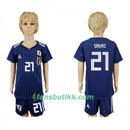 Fotball-VM 2018 Japan drakt Sakai 21 Barn Hjemmetrøye